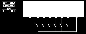 Set the switch to Source (factory setting) if using PLC outputs with PNP transistors.