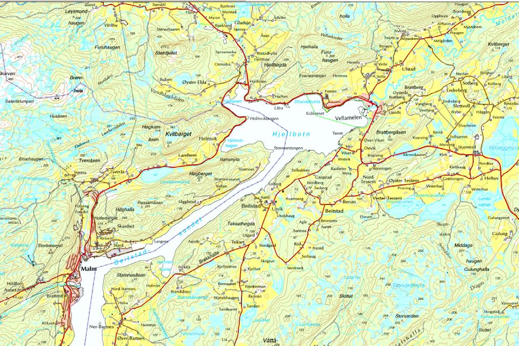 Fv 17 Kvarving - Sprova. Innledende geologisk rapport for kommunedelplan. Sveis nr.