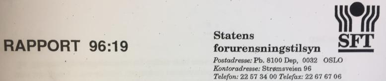 Rapport 99/1999 Det foregikk mye interessant på VA-sektoren for 20 år siden Forurensningsregnskap for avløpssektoren (Mosevoll,Andreassen og Jacobsen) NORVAR Prosjektrapport 99/1999