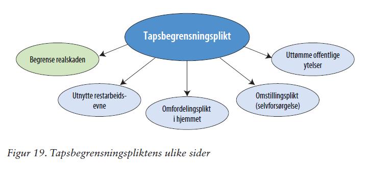 Generelle utmålingsprinsipper tapsbegrensningsplikten Generelt «Skadelidte har en generell plikt til å begrense sitt tap», jf. Psykolog (Rt. 2003 s.