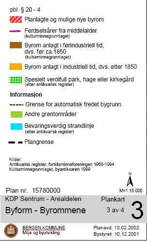 4) viser at planområdet er inntegnet som blandet sentrumsformål.