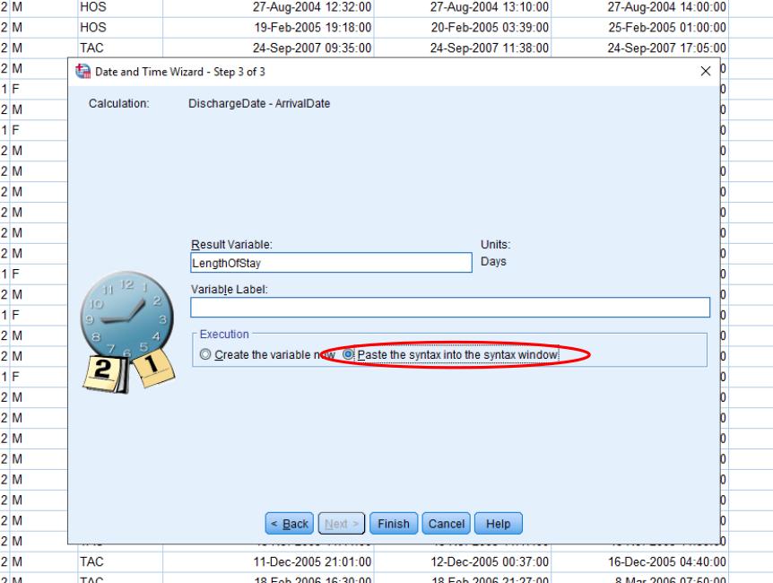 KODE OM VARIABEL: REGNE MED DATOVARIABLE Gi den nye variablen et navn,