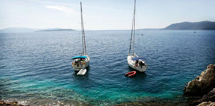 Korfu, Lefkada og de Joniske Øyer Båtutleie i Korfu, Lefkas og De Joniske øyer.