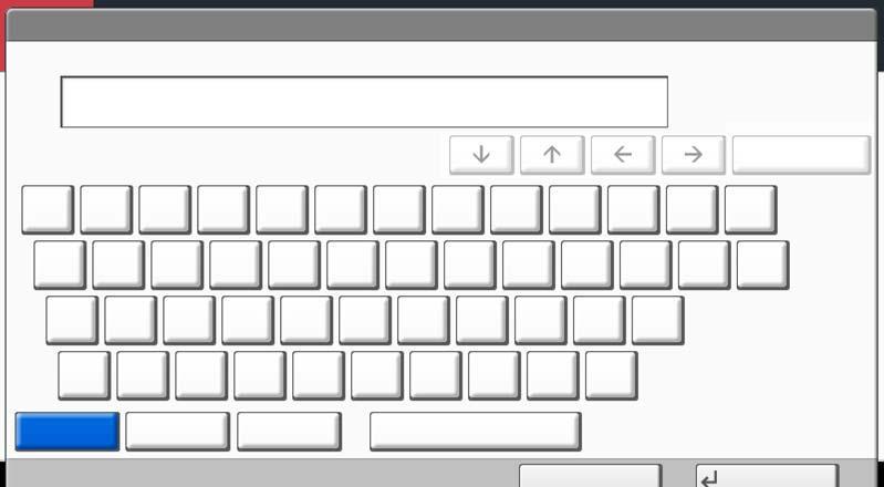 Grunnleggende betjening 4 Skriv inn måldata, og trykk [OK]. Bruk tastaturet til å angi. Grense: 126 tegn Inndata: 0 tegn Tilbake!