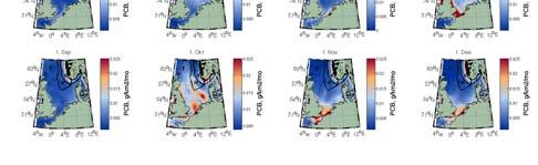 5 Q = k660 (Sc/660) (Oxsat-O2 ) O 2 Der Oxsater er konsentrasjonen av oksygenmetning som funksjon av temperature og salinitet etter UNESCO (1986); Sc er Schmidtnummeret; k 660 er