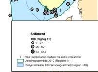 Sediment data fra andre programmer er fra IMR overvåkingsprogram 2005