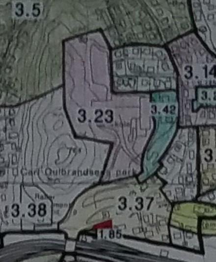 Tidligere reguleringsplan: N-3.23 Ungdoms-/husmorskole Guldbrandsons park 18.11.1964. Plankart er vedlagt dette referatet. N 3.