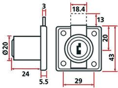 Z: 7,3mm. Y: 19,5mm. 27555804 619 / 25. Junie. Halvinnfelt. D: 25mm. Z: 12mm.