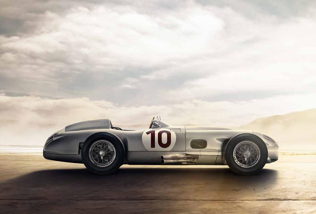 44 Hva hadde motorsporten vært uten Mercedes-Benz? Den første bilen som vant et bilrace, ble drevet av en Daimler-motor. Den første Mercedesen var en racerbil.