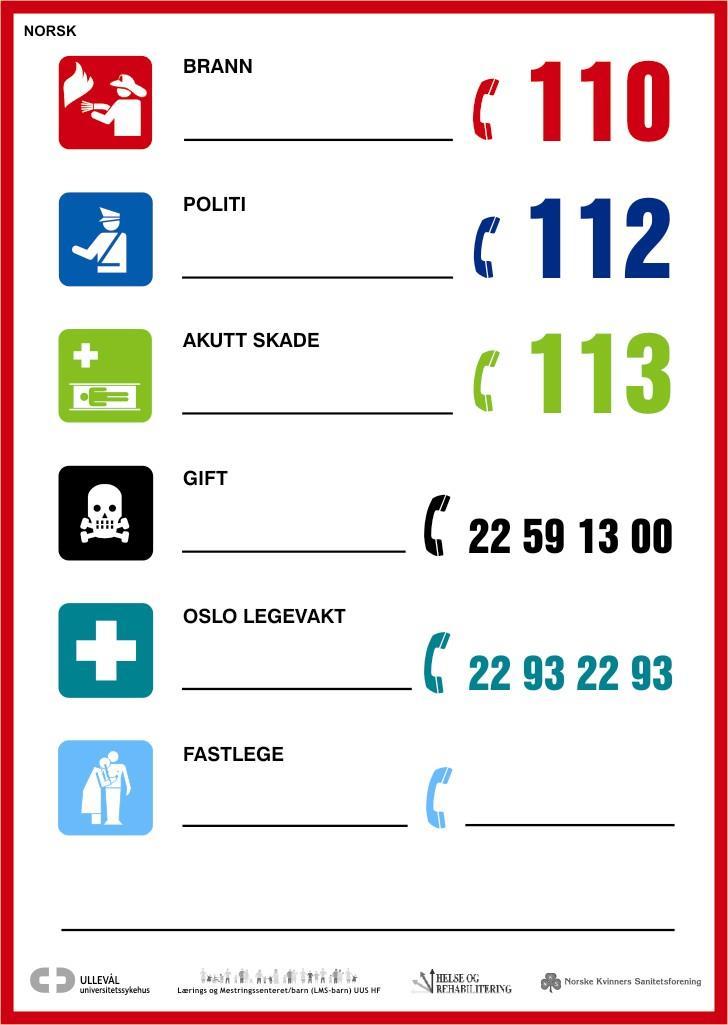 farlig i de forskjellige