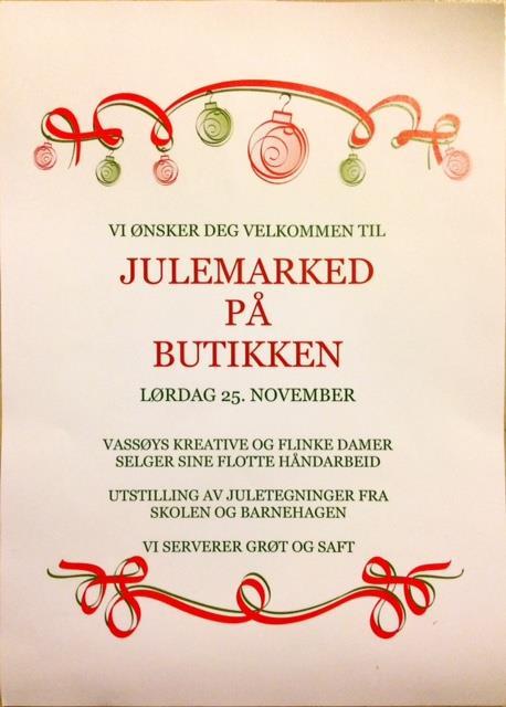 GEVINSTER ETTERPÅ GÅR VI TIL VASSØYSTUA DER JULEGRANA