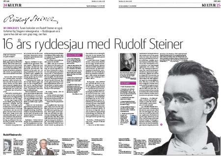 Mediebildet 2015 ble preget av store oppslag om Kaj Skagens biografi om Rudolf Steiner: Morgen ved midnatt.