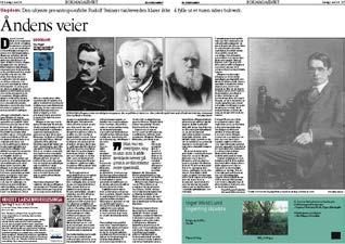 Her kan man se hva som hadde en fremtredende plass i mediebildet siste året, bl a Kaj Skagens bok om den unge Rudolf Steiner, debatten om antroposofisk medisin i Sverige og temaet meslinger og