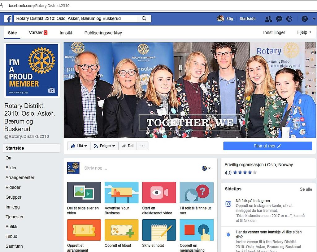 Som Rotarianer kan du også vise omgivelsene at du er en stolt Rotarianer, for eksempel på Facebook, ved å benytte vårt «Proud Member profile picture frames».