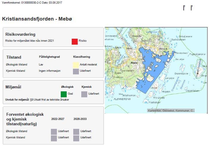 VRAGET - SEDIMENT 13 Det er ikke funnet sedimentundersøkelser i nærområdet til Vraget eller i Mæbøfjorden generelt.