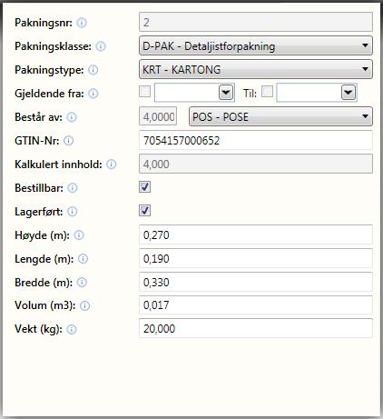 Prinsipper rundt registering av F-, D- og T-pak F-pak, (Forbrukerpakning) Det er denne enheten vi kjøper i butikken.