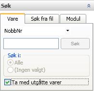 Velg dato for når varen skal utgå. Det er mulig å velge flere varer på en gang, bruk da f.eks.