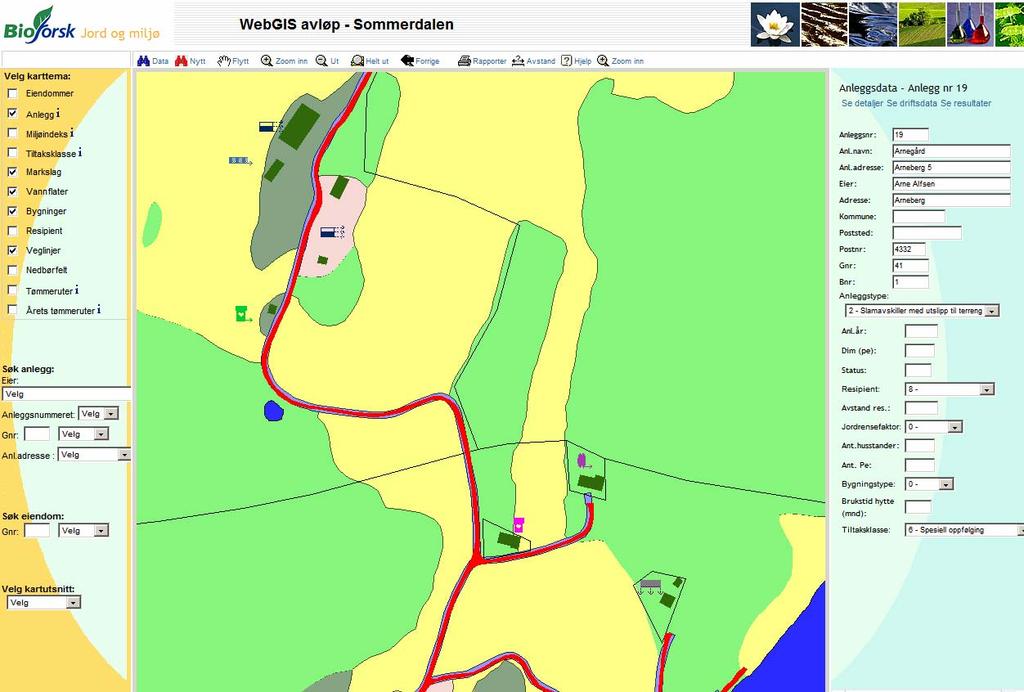 2. Metodebeskrivelse 2.1. Modellen WebGIS avløp WebGIS avløp er et system for kommunenes registrering, drift og overvåkning av avløpsløsninger i spredt bebygde strøk.