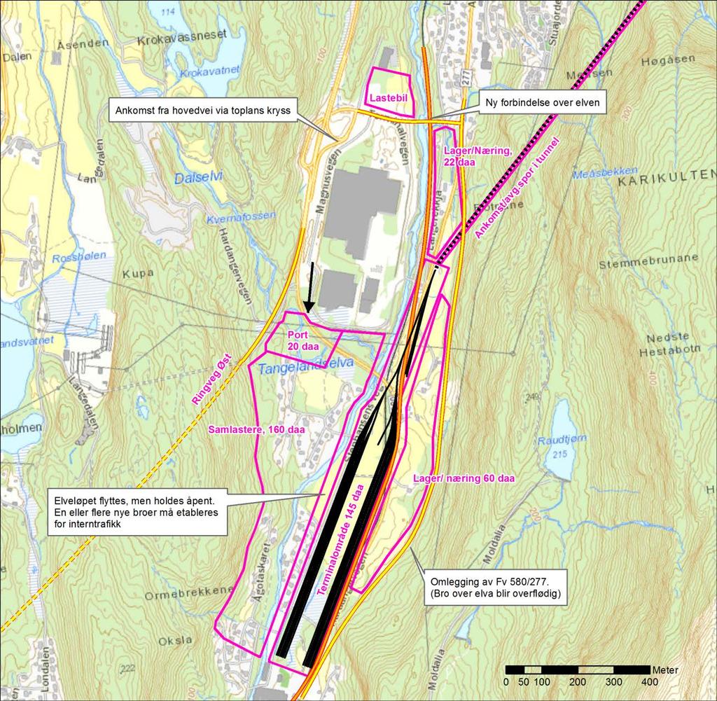 Espeland Mindre optimal terminalutforming Liten