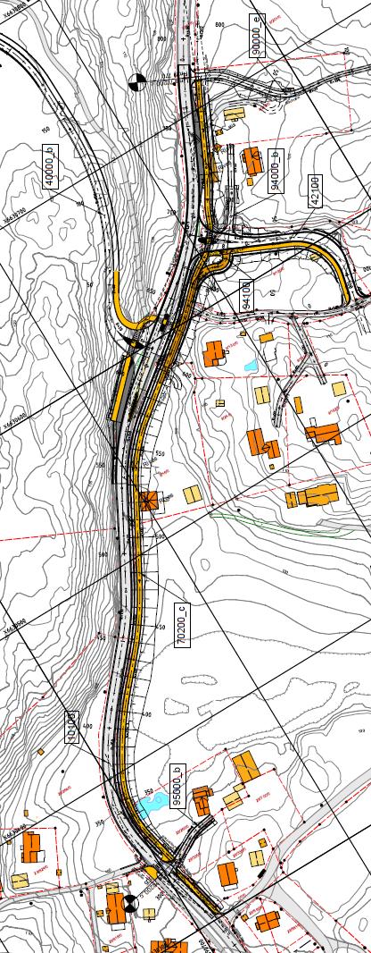 Fremtidig situasjon ved full utbygging i henhold til planforslaget. Figur 10.