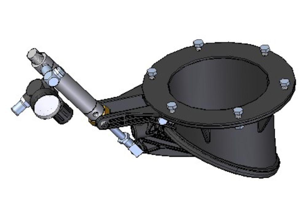 43632100 Manually operated butterfly discharge valve