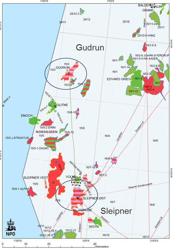 1 Status 1.1 Generelt Nordsjøen er vår eldste petroleumsregion. Her har det vært produksjon i mer enn 30 år, og området kan derfor betegnes som moden oljeprovins.