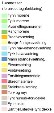 kote +93,0 i nord til +84,0, før det heller kraftigere ned til Tverråga på kote +18,0 ca. 250 meter nord for området.