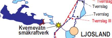 Den maksimale overføringskapasiteten i dagens tunnel er ca 15 m 3 /s. Med ny tunnel vil den samlede maksimale overføringskapasiteten øke til maksimalt 65 m 3 /s.