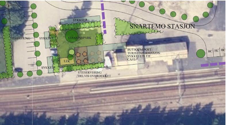 På Snartemo var det naturleg å samle aktivitetar kring sentrum. På Birkeland vart sentrum og oppvekstsenteret vald ut. 2.2.1.