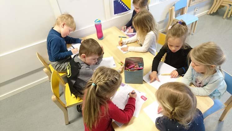 14. FØRSKOLEGRUPPEN Førskolegruppa er de barna som skal starte på skolen neste høst.