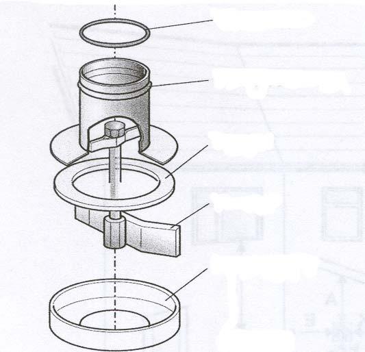 Monter så den øvre røkrørseksjonen på den nedre, - slik at det blir minimum 35 mm overlapping når alle delene er på plass.