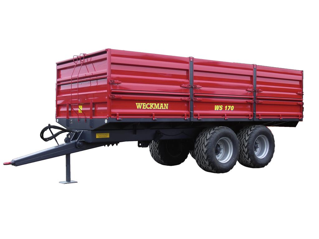 MAN WS170 Nyttelast 17 000 kg Volum med standardkarm 6,9 m3 50 cm standardkarmer Hjul 600/50-22,5" Volum med