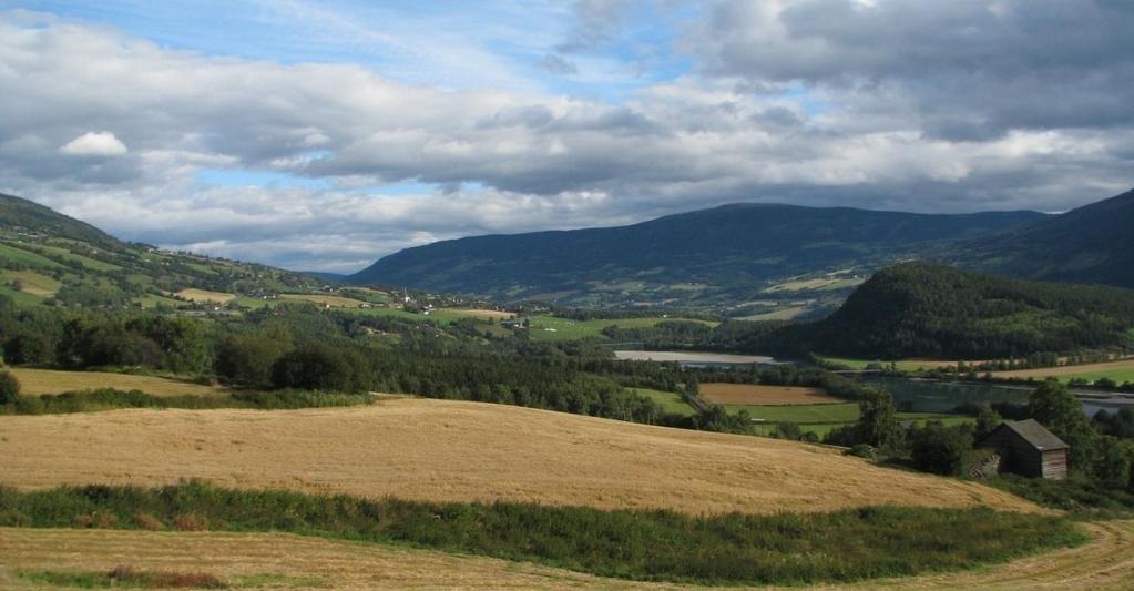 Overordnet landskapskarakter Dalføret i Sør-Fron ligger som hovedretning øst-vest, men Lågen slynger seg i bunnen av dalen slik at nedre deler av dalføret lokalt på kortere strekninger skifter