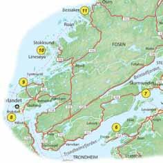 FOSEN FOSEN Halvøya Fosen er kontrastenes land. Fra kystlandskap med skjærgård og lune fjorder, kan du på få kilometer nå lyngheier, bratte fjell og daler.