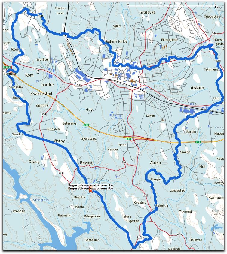 Leirdekningsgrad modellen; Beregnet konsentrasjon