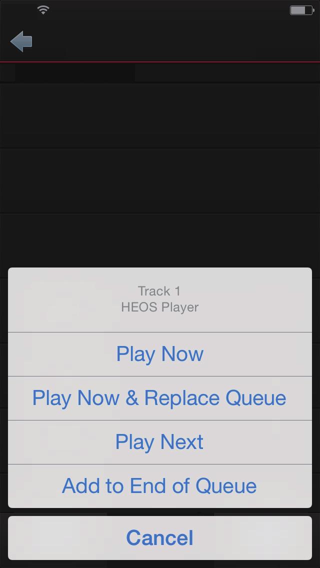 Bruke Spiller nå-køen HEOS bruker en Spiller nå- kø for å stille opp musikk som du ønsker å lytte til.