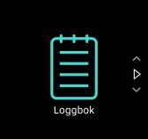3.19. Loggbok Du kan få tilgang til loggboken fra startenheten eller ved å sveipe til høyre når du er i treningsinnsiktsvisning.
