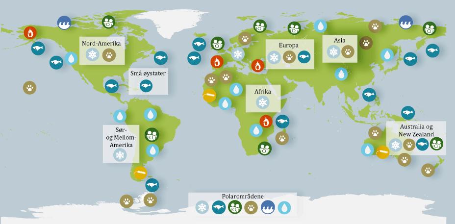 Delrapport 2: Allerede virkninger av klimaendringer på alle kontinenter og i