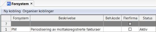 Gyldig bilagsart med behandlingskode 4 som kostnads- og reverseringsbilaget blir bokført med 2 Bokfør J/N Prosessen