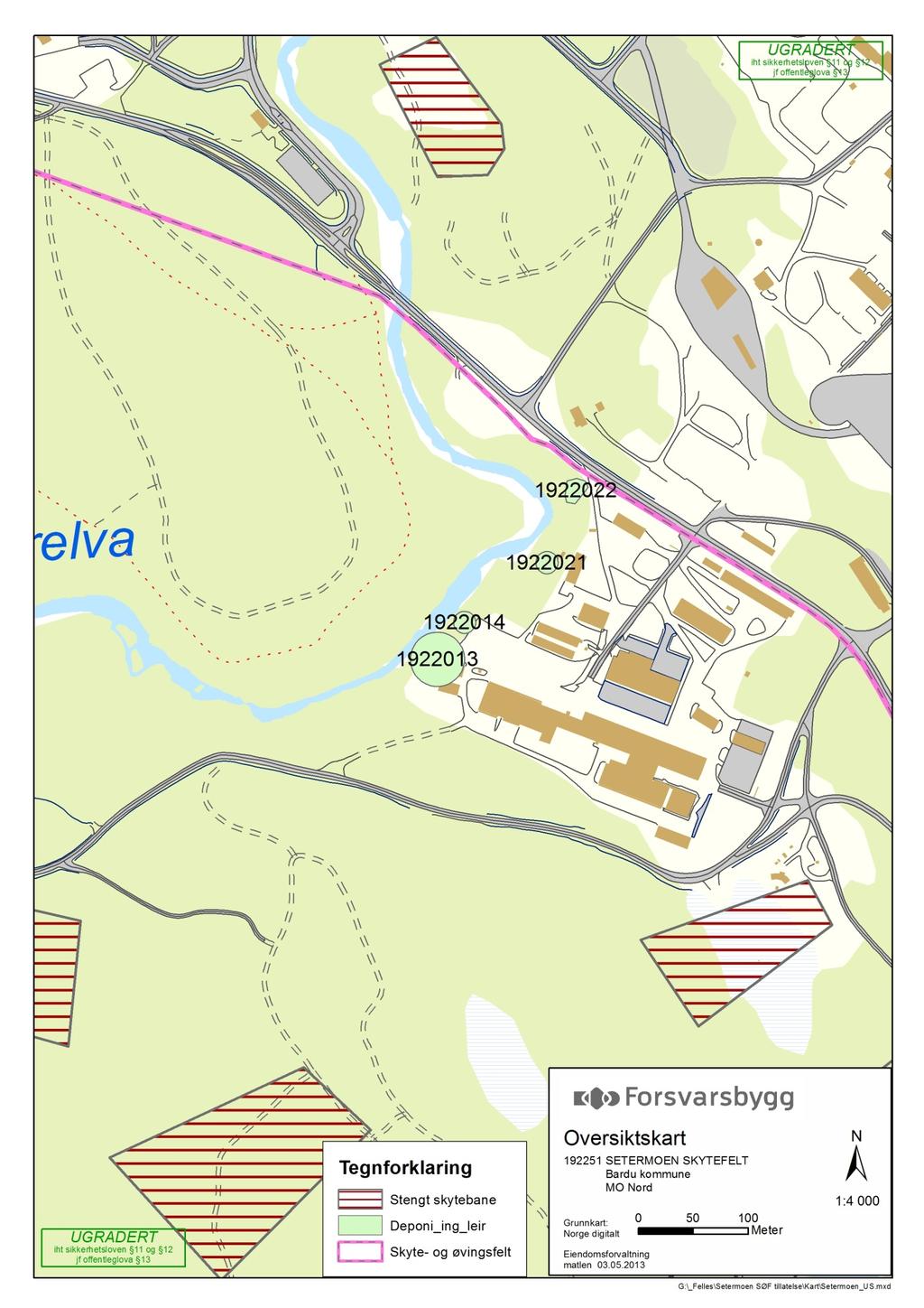 Figur 6: Oversikt over deponier