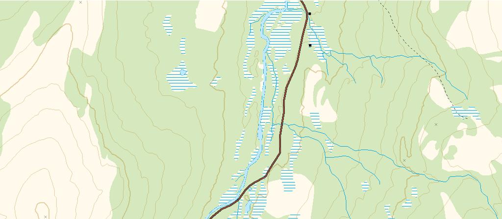 Verneforslag Tidligere registreringer Målestokk 1:30 000 Kartgrunnlag N50 Ekvidistanse 20m Produsert 01.