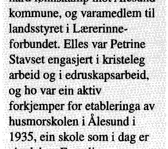 Suppleanter ble Lisken Eeg, Krsund og Ingrid Uggelvik, Ålesund.