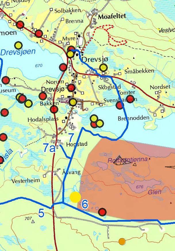 Naturmangfold Løype nr. 7 passerer noen registreringer av arter med særlig stor forvaltningsinteresse. Dette er karplanter.