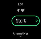 grønne når et signal blir funnet. Du kan vente på hvert ikon for å bli grønt eller starte opptaket så snart du ønsker ved å trykke på knappen i midten. 6.