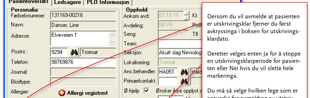 først avkryssinga i boksen for