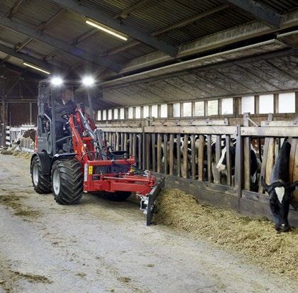 Sparsommelighet som lønner seg. Effektiv i bruk takket være pålitelig teknikk. Optimal tilgjengelighet for service. Modellene i Hoftrac -serien er utstyrt med en vippbar førerplass hhv.