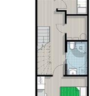 1 m² Teknikk Teknikk Vedovn for kosens skyld Bad Bad 4.1 m² 4.1 m² Stue/ kjøkken Stue/ kjøkken 41.5 m² 41.