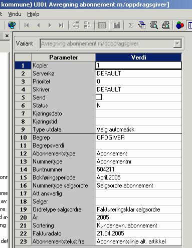 BRUKERVEILEDING FOR AGRESSO fakturering side 15 av 34 Avregning Agresso Logistikk Kommunale avgifter Avregning og fakturering Avregning Avregning Abonnment m/oppdragsgiver Lage salgsordrer.