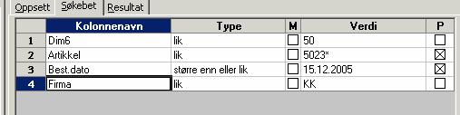 Ingen sortering Gruppering: Kundenavn Du må angi De 3 første sifrene i artikkel Bestillingsdato.