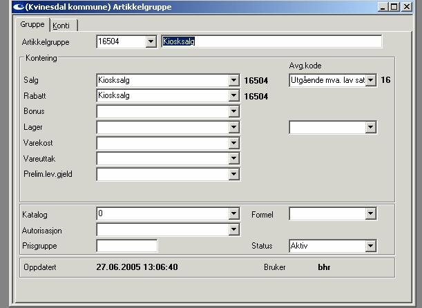 BRUKERVEILEDING FOR AGRESSO fakturering side 4 av 34 Lage ny artikkel (varenummer) Agresso Logistikk Kommunal fakturering Artikkelregister Artikkel Legge inn ny artikkel Forutsetning for å lage ny